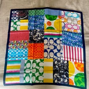 Coach Signature Patchwork Scarf